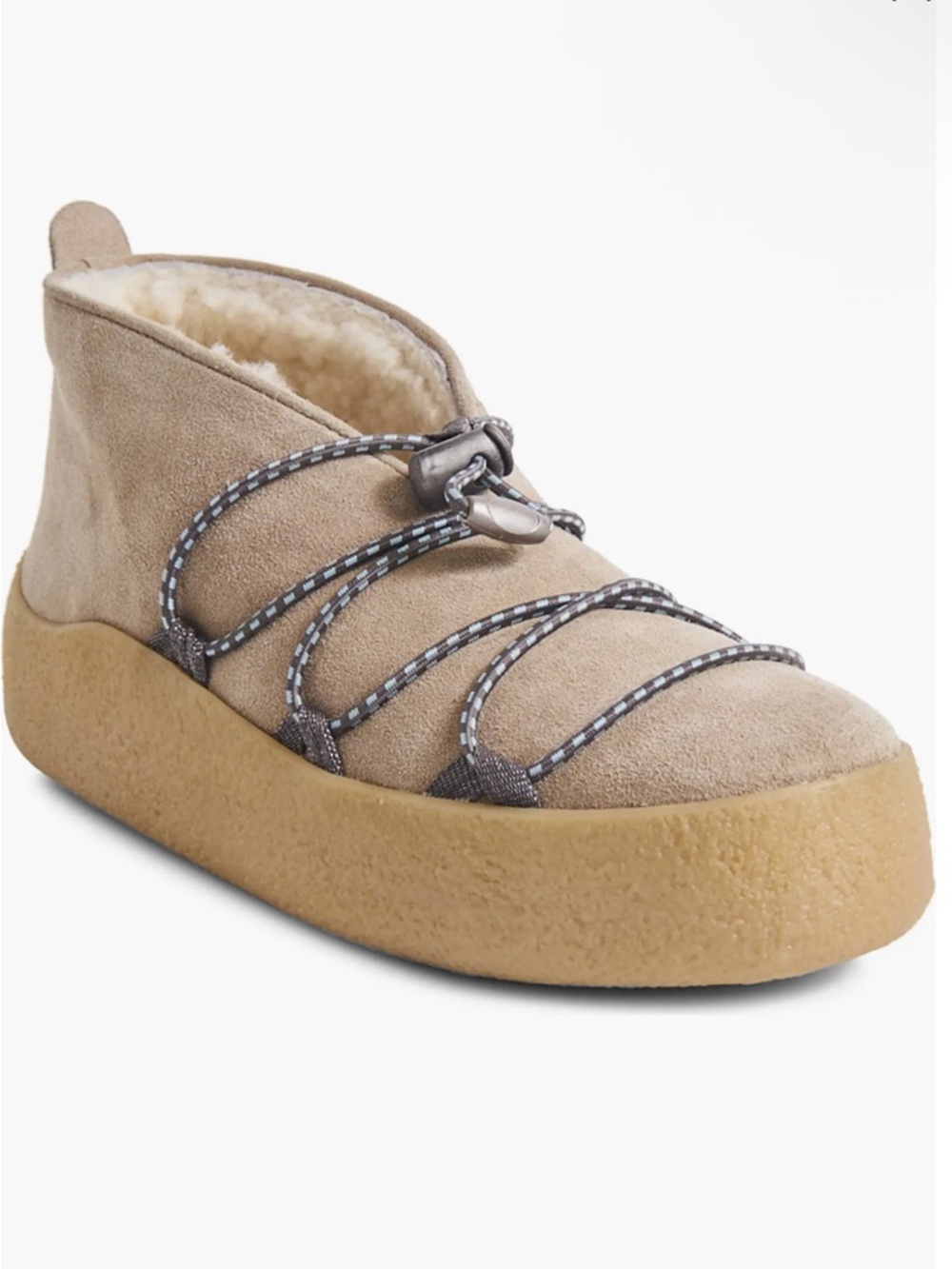 Free People Snowdrop Micro Genuine Shearling Boot